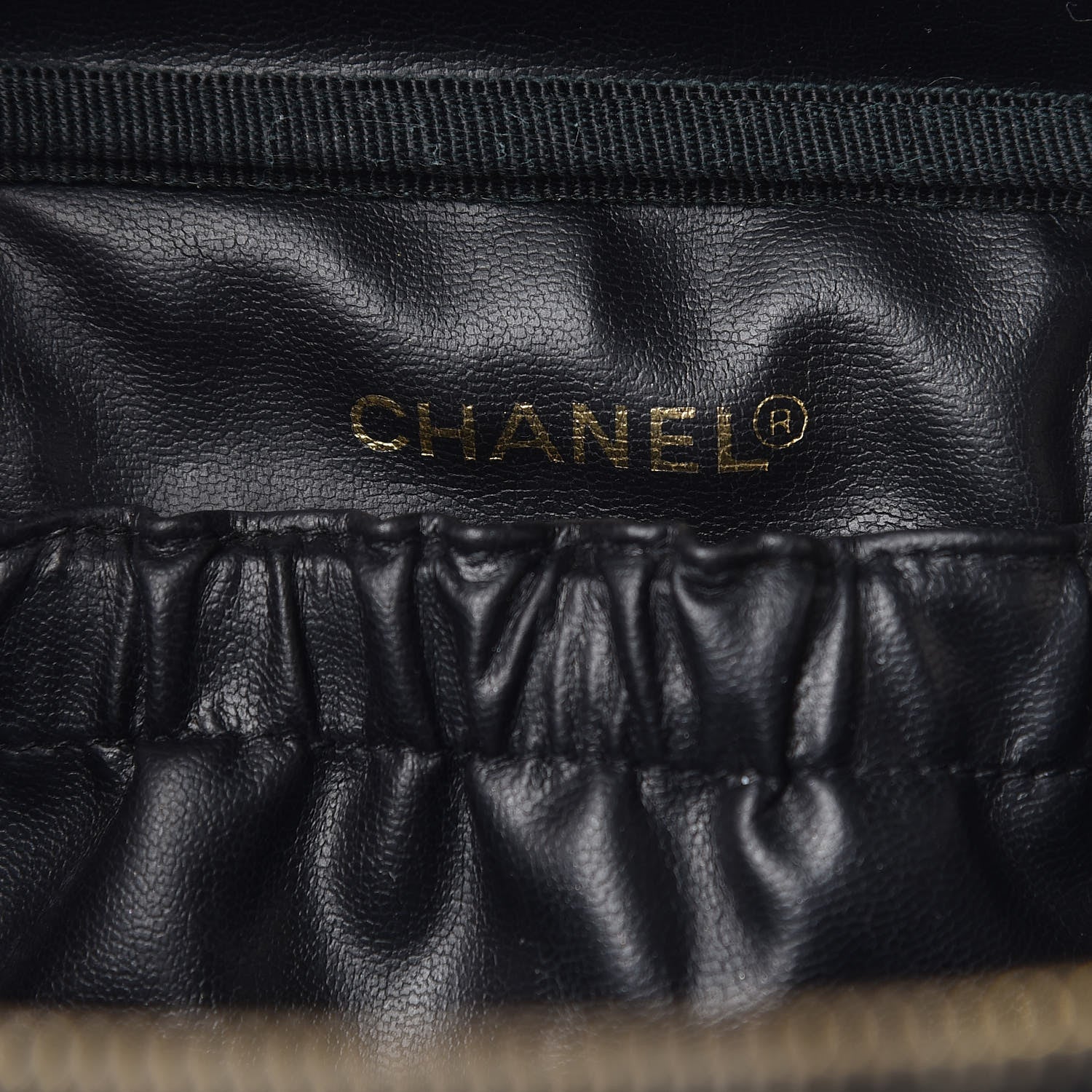 Chanel Caviar Vanity Cosmetic Case Black 6 of 14