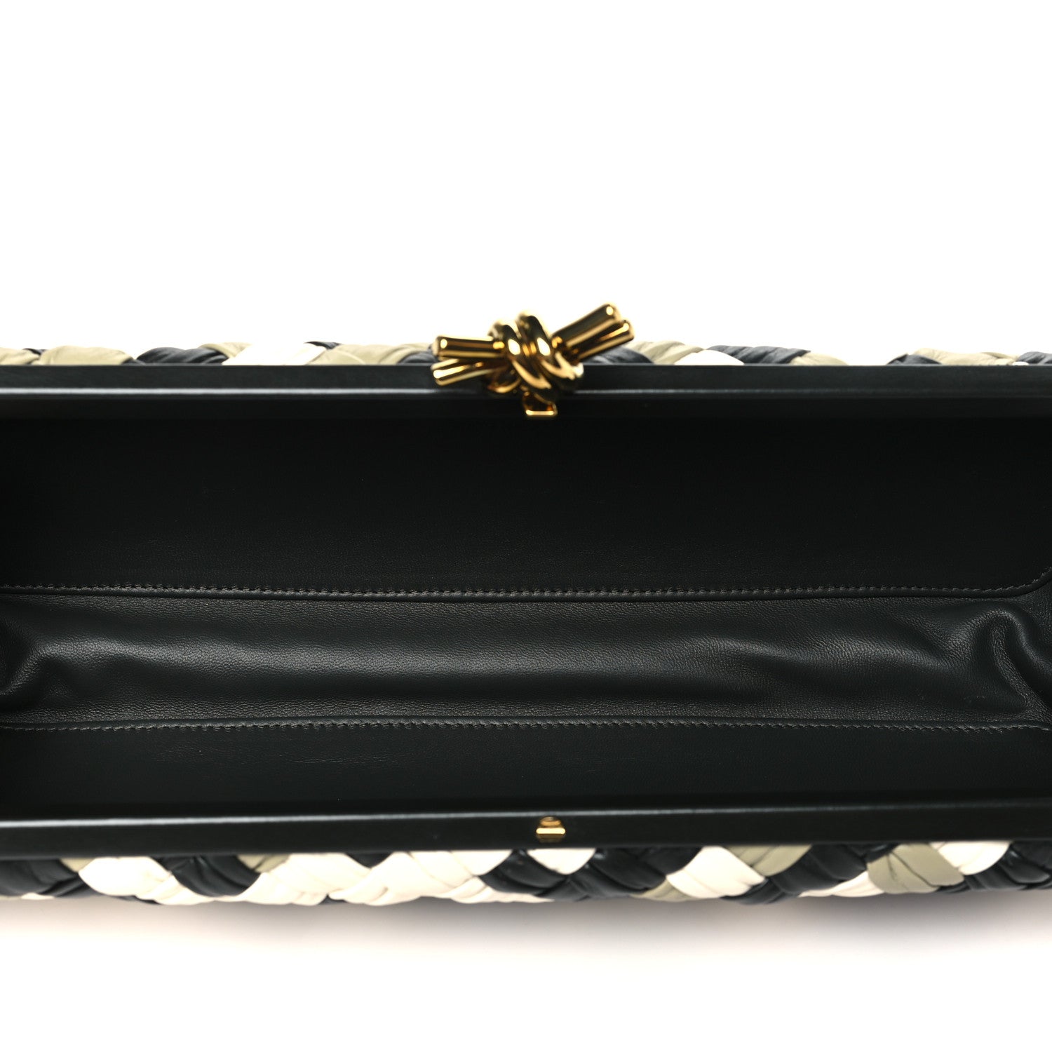 Bottega Veneta Nappa Intrecciato Stretch Knot Box Clutch Black Multicolor 5 of 7