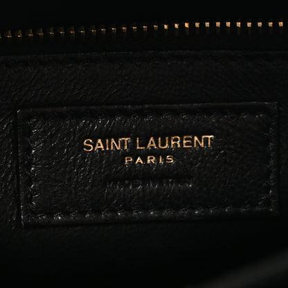 Saint Laurent Grain De Poudre Monogram Cassandra Clasp Bag Black 6 of 10