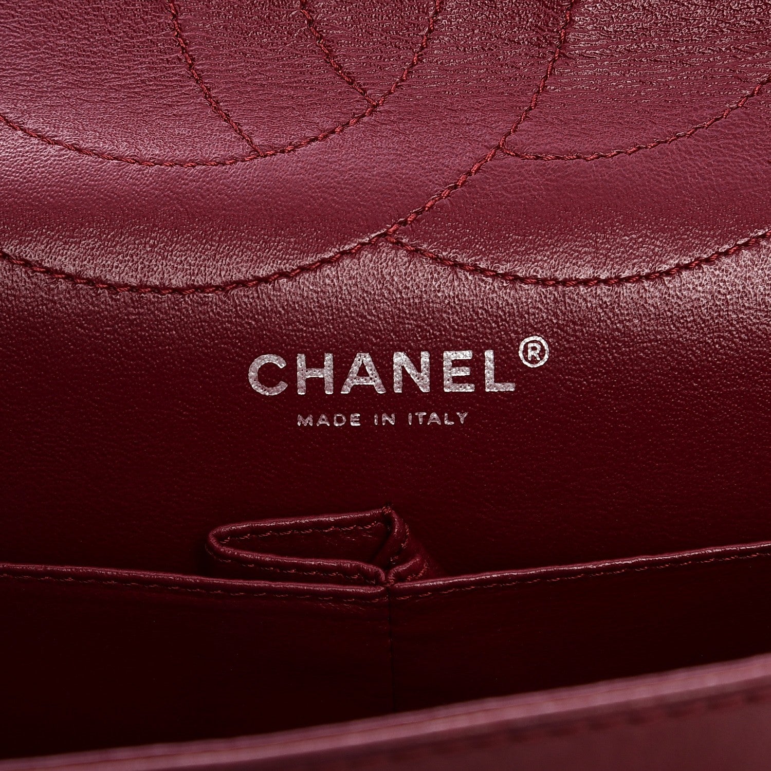 Chanel Distressed Patent 2.55 Reissue 227 Flap Raspberry Red 6 of 12