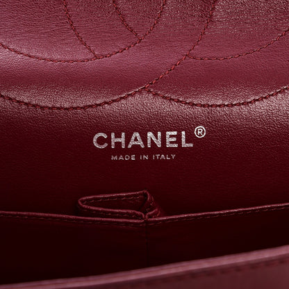 Chanel Distressed Patent 2.55 Reissue 227 Flap Raspberry Red 6 of 12