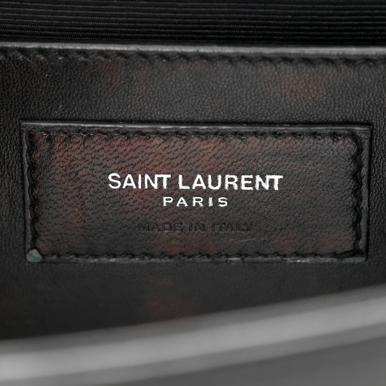 Saint Laurent Grain De Poudre Small Monogram Kate Satchel Black 6 of 12