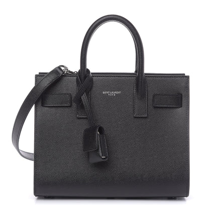 Saint Laurent Grained Calfskin Nano Sac De Jour Black 1 of 11
