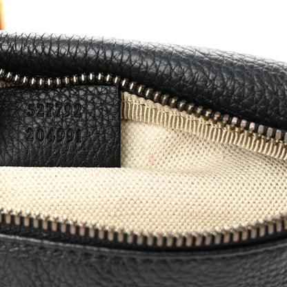 Gucci Grained Calfskin Small Logo Belt Bag Black 7 of 10