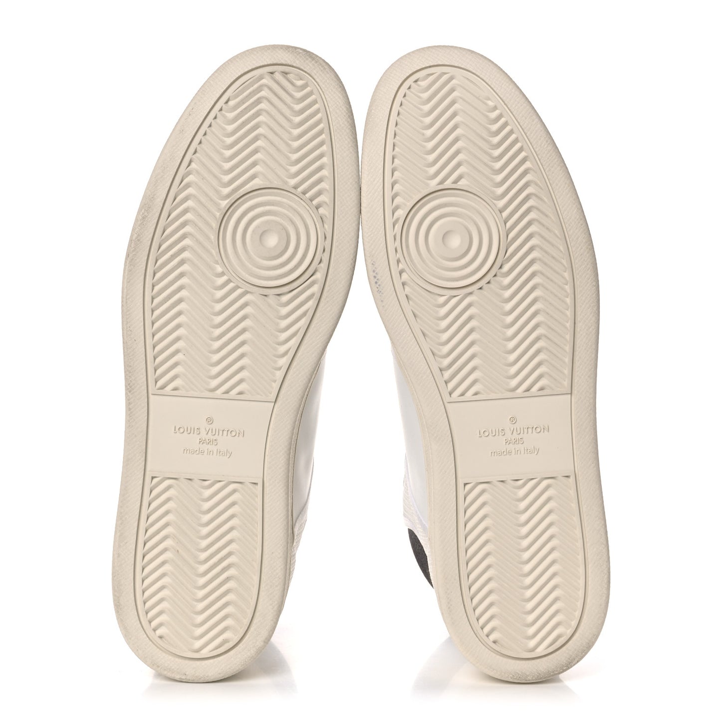 Monogram Calfskin Rivoli High Top Sneakers 7.5 White