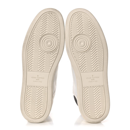 Louis Vuitton Monogram Calfskin Rivoli High Top Sneakers 7.5 White 5 of 9