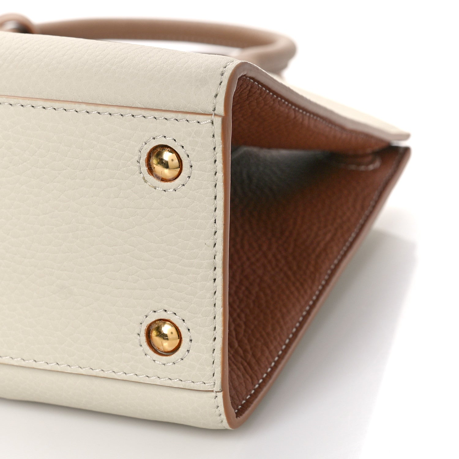 Burberry Calfskin Mini Frances Tote Camel 7 of 7