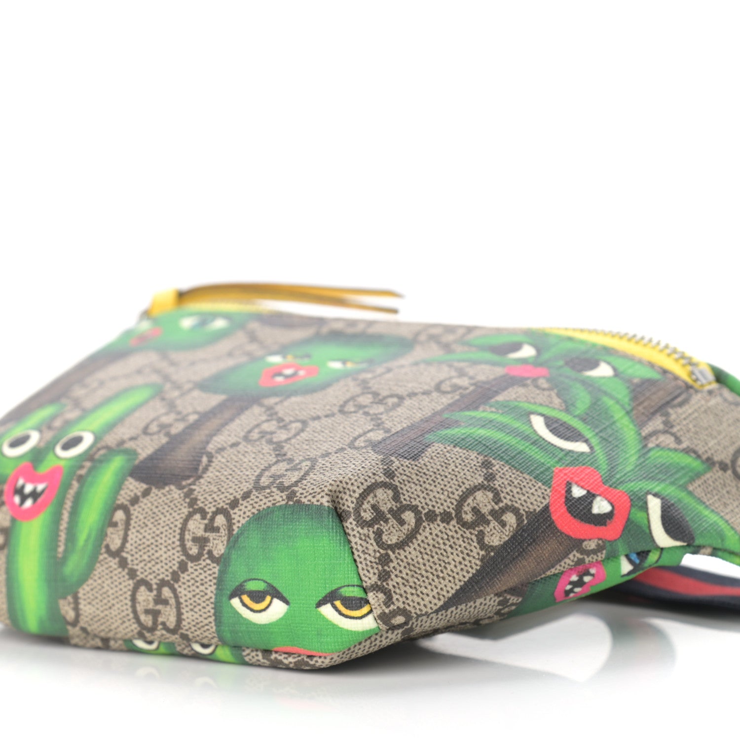 Gucci GG Supreme Monogram Smiling Plants Childrens Belt Bag Multicolor 10 of 10
