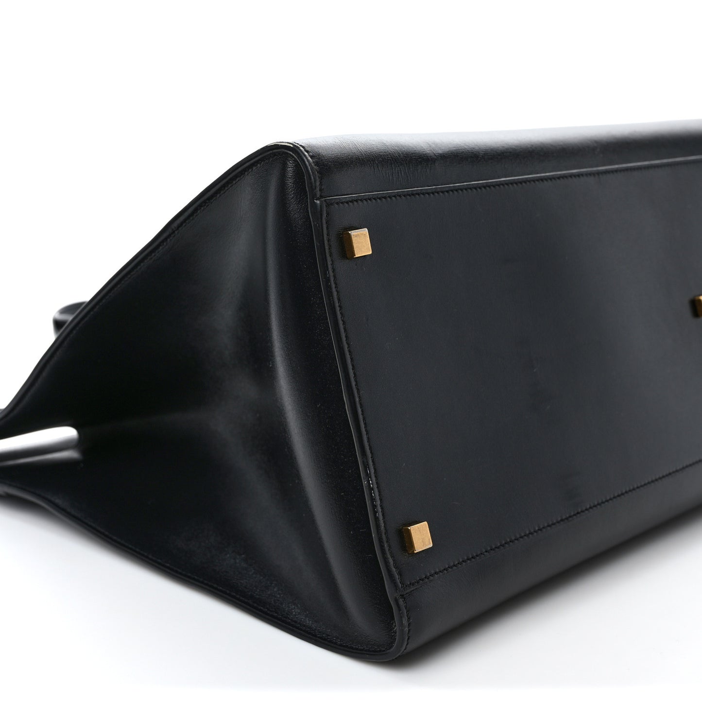 Calfskin Large Manhattan Shopper Tote Black