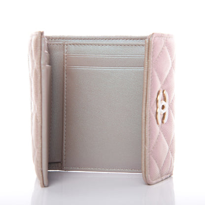 Chanel Iridescent Caviar Quilted Small Flap Wallet Beige 5 of 8