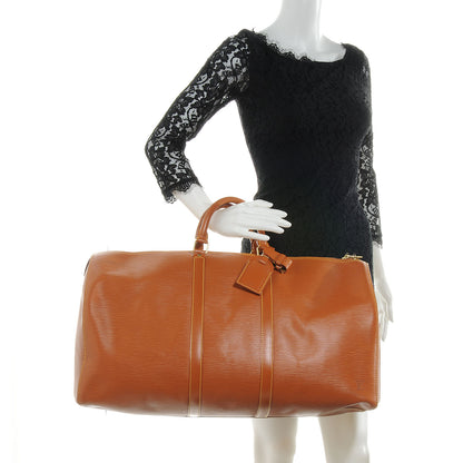 Louis Vuitton Epi Keepall 55 Cipango 2 of 7