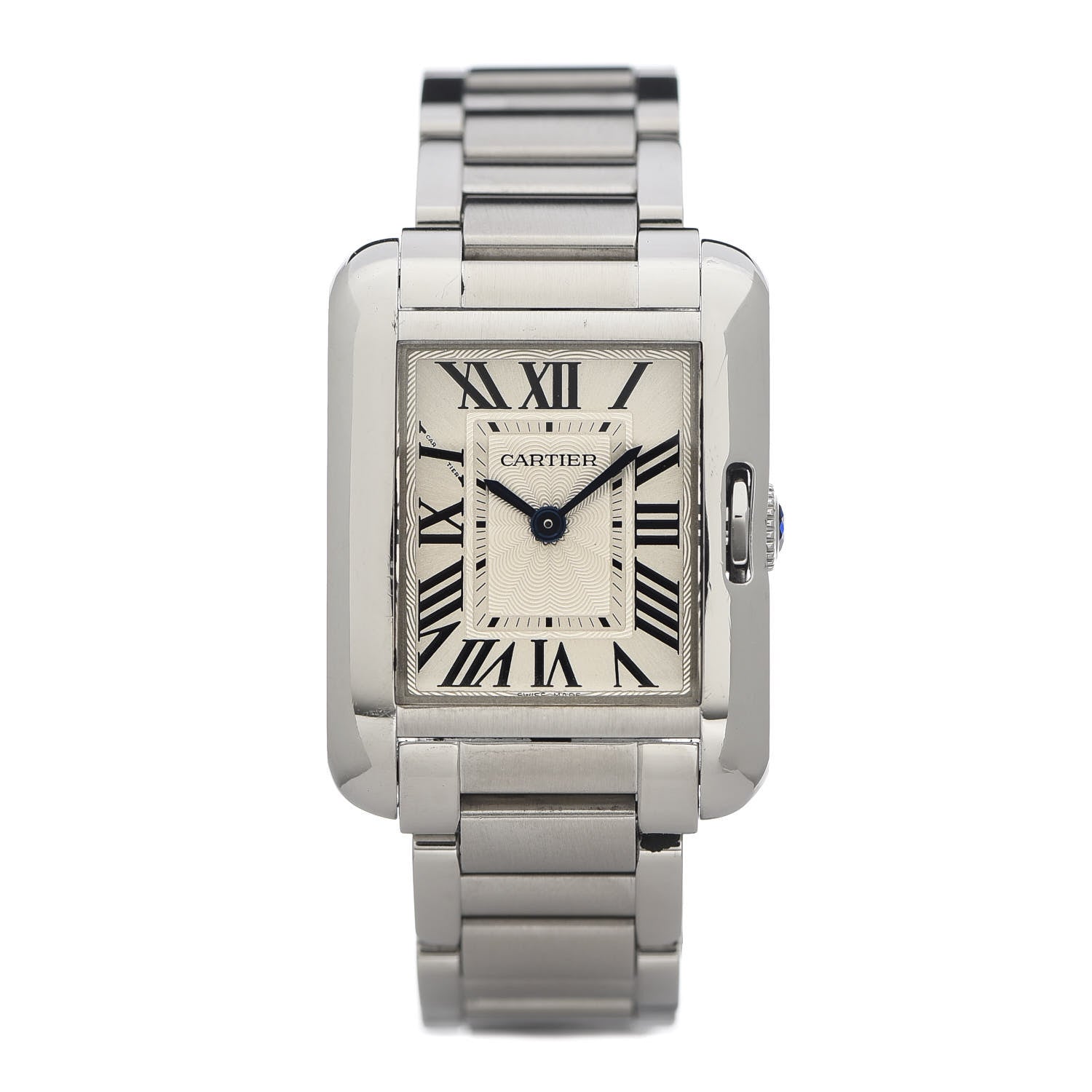 Cartier Stainless Steel 23mm Tank Anglaise Quartz Watch 1 of 6