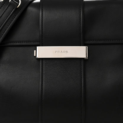 Prada City Calf Ribbon Shoulder Bag Black 8 of 14