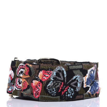 Valentino Garavani Canvas Camubutterfly Rockstud Guitar Strap Multicolor 2 of 8