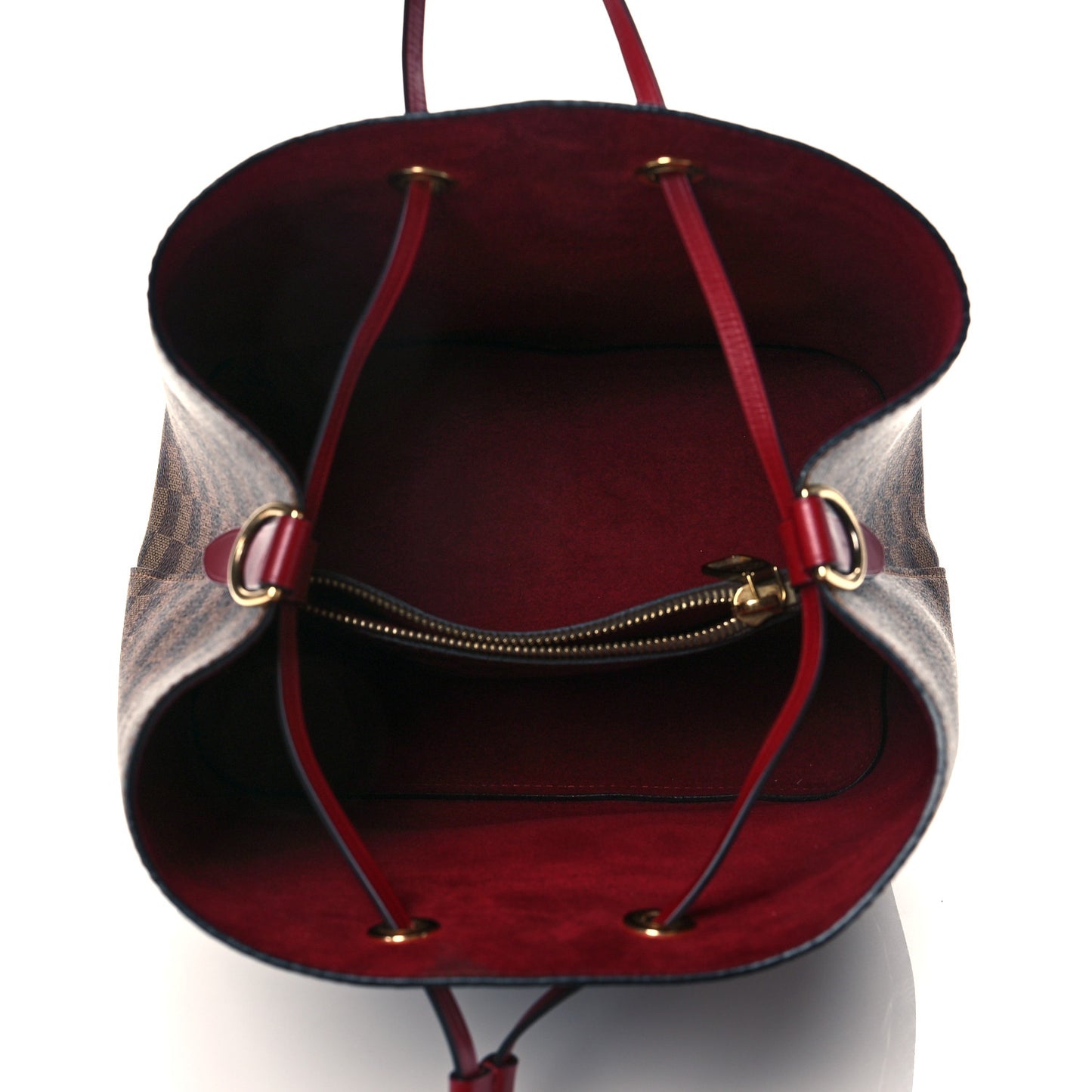 Damier Ebene Neonoe MM Cherry Berry