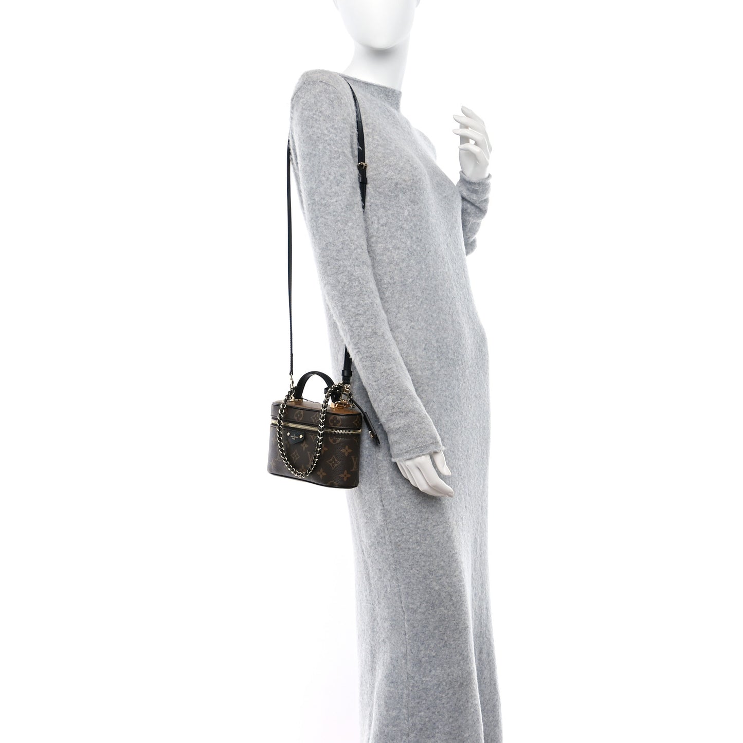 Reverse Monogram Vanity Chain Pouch