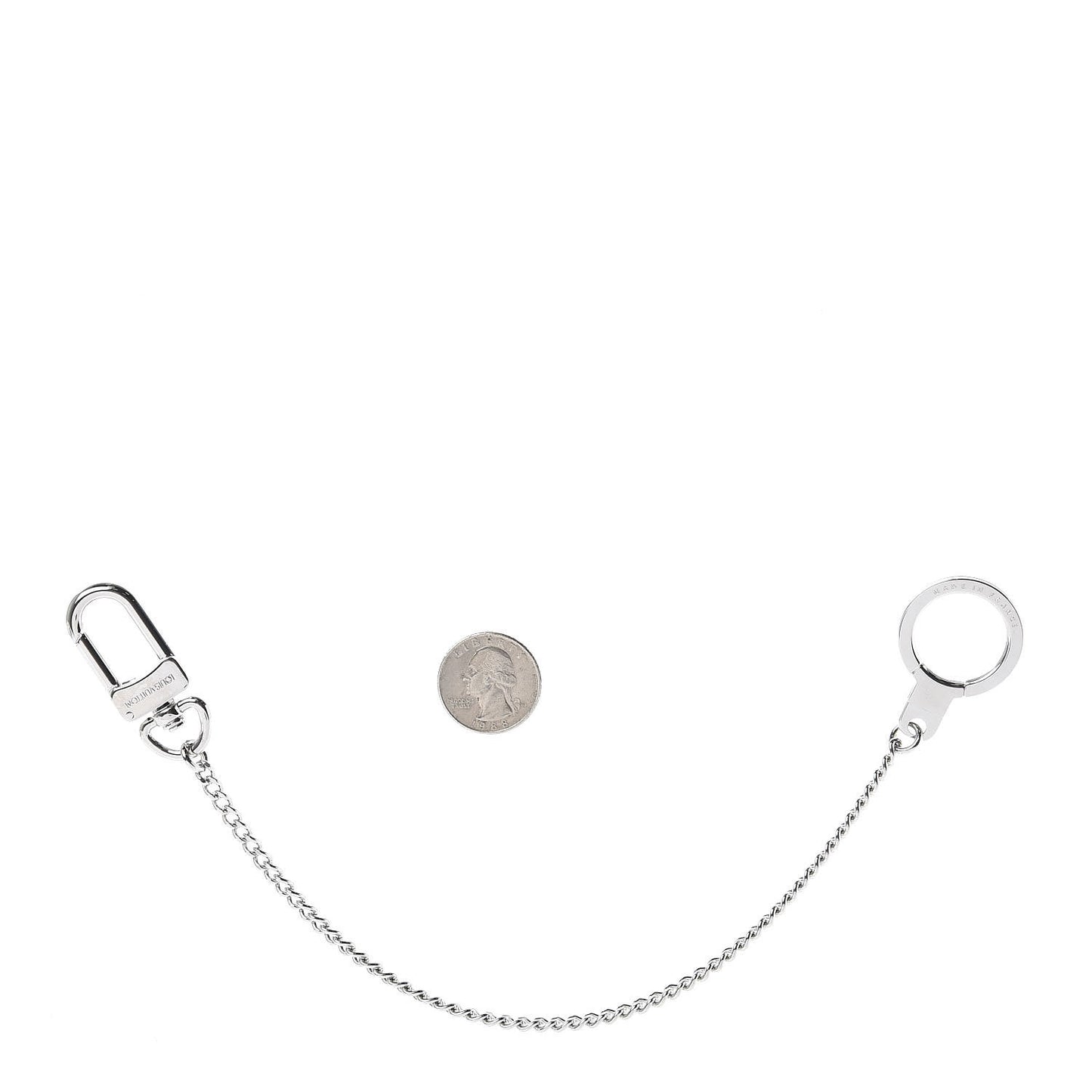 Pochette Extender Key Ring Chain Silver