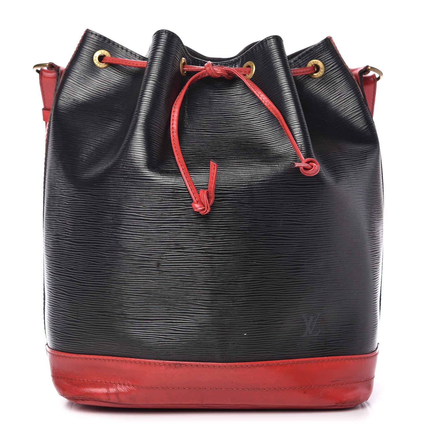 Louis Vuitton Epi Bi-Color Noe Castillan Red Black 1 of 13