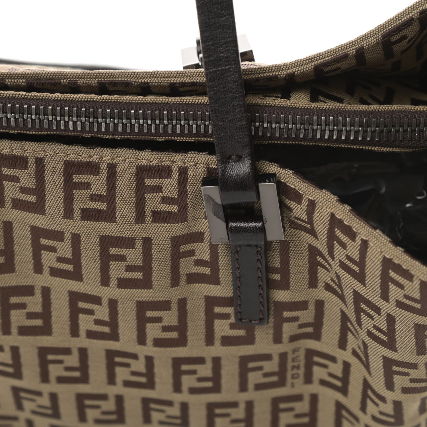 Fendi Zucchino Shopping Tote Tobacco Brown 14 of 14