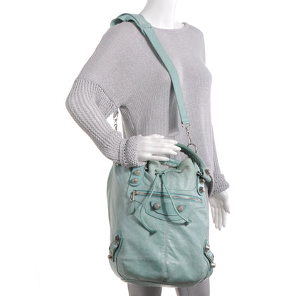 Balenciaga Agneau Giant 21 Silver Hardware Pompon Maldives 2 of 11