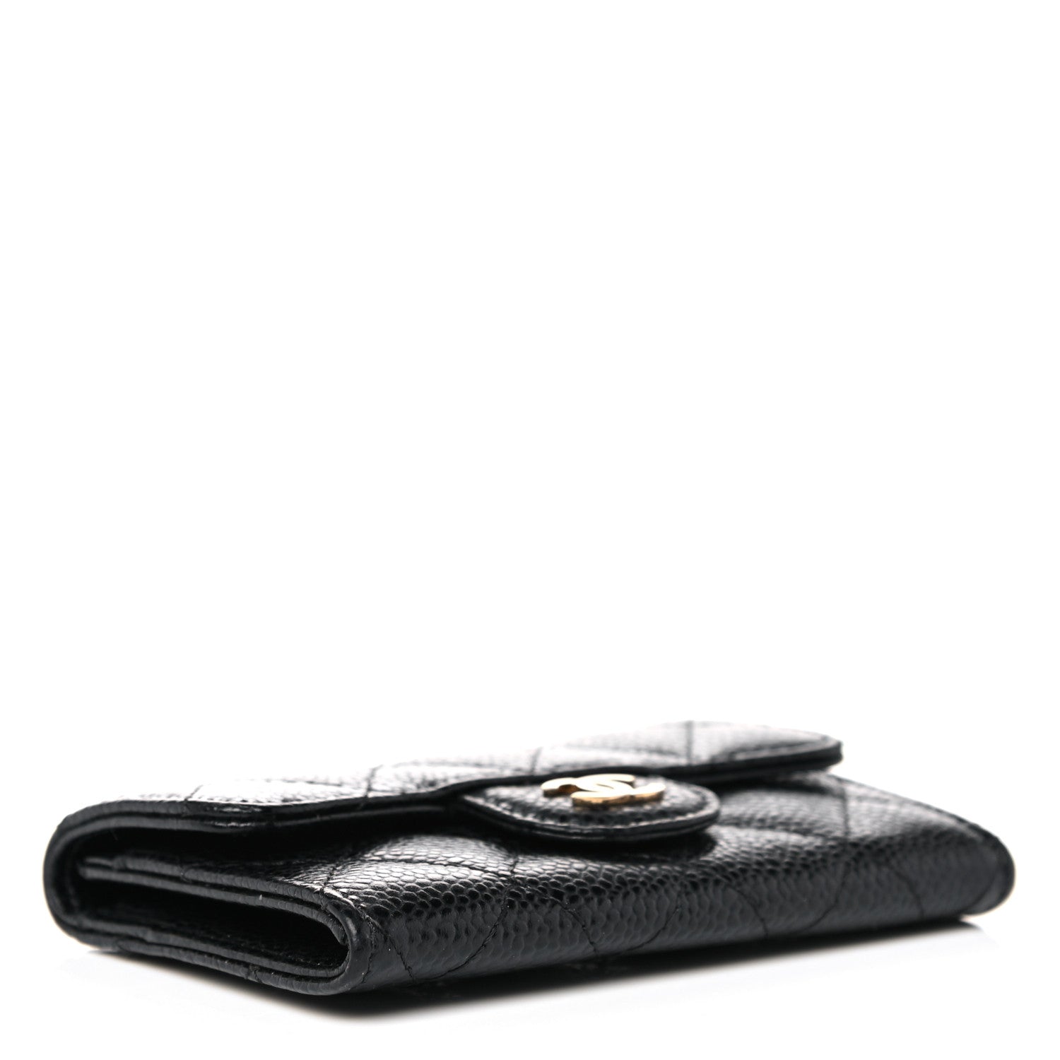 Chanel Caviar Quilted Flap Card Holder Black 4 of 9