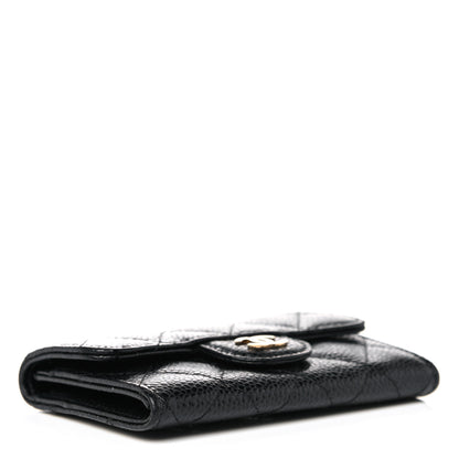 Chanel Caviar Quilted Flap Card Holder Black 4 of 9