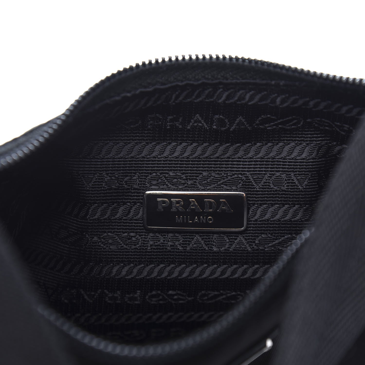 Prada Tessuto Nylon Mini Re-Edition 2000 Bag Black 8 of 11