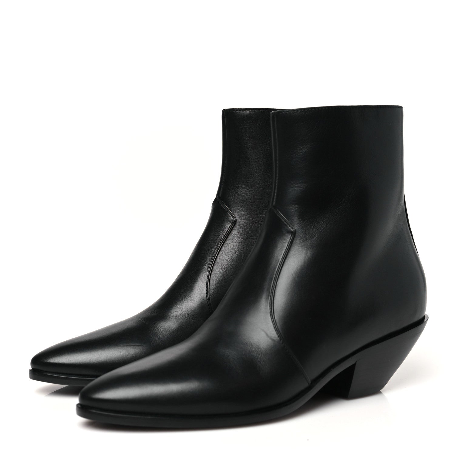 Saint Laurent Calfskin West 45 Chelsea Boots 37 Black 4 of 10