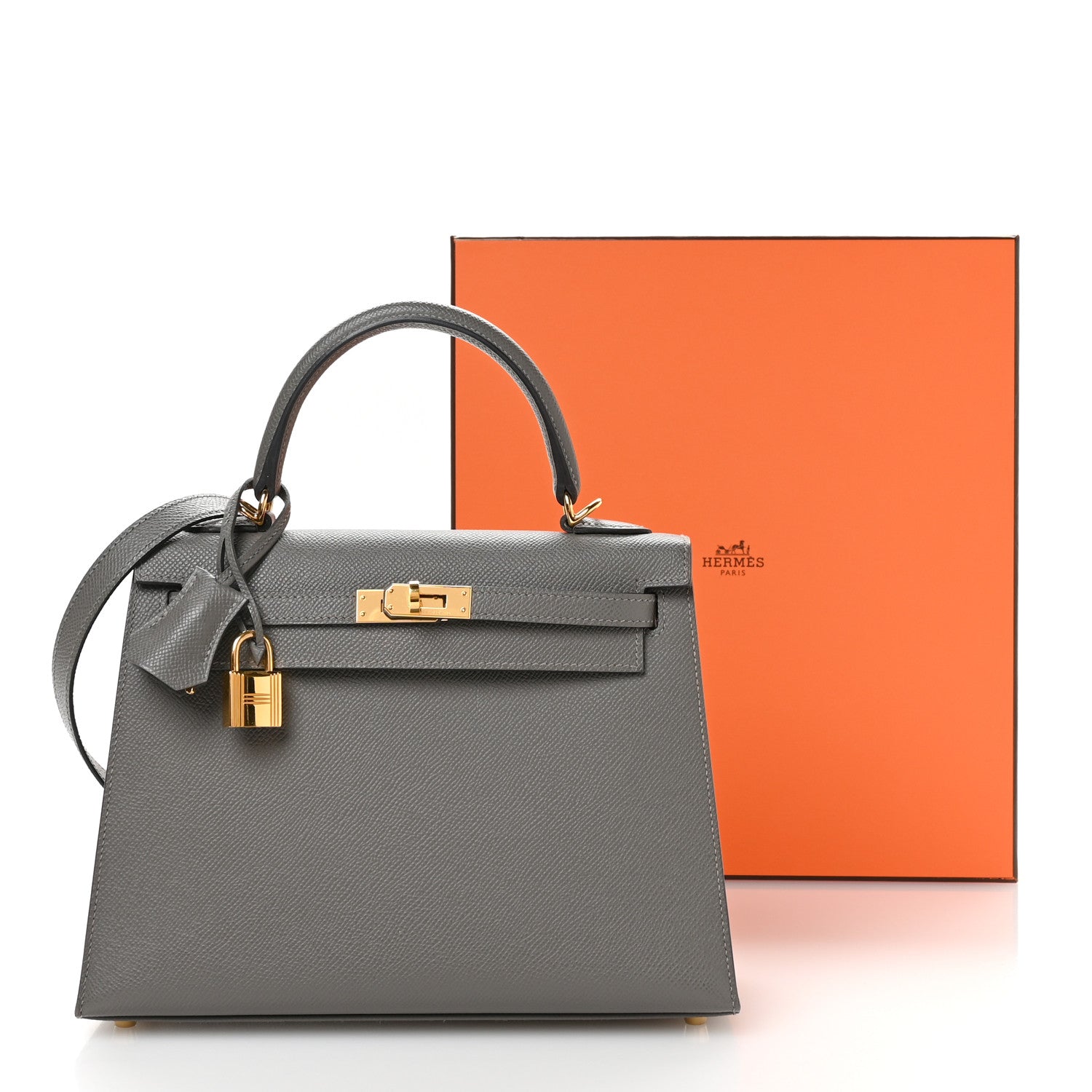 Hermes Epsom Kelly Sellier 25 Etain 11 of 11