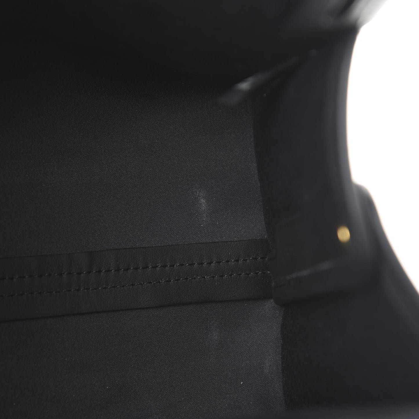 Glazed Fabric Vitello Century FF 1974 Stamp Patch Mini Peekaboo Defender Cover Mogano Panna Black