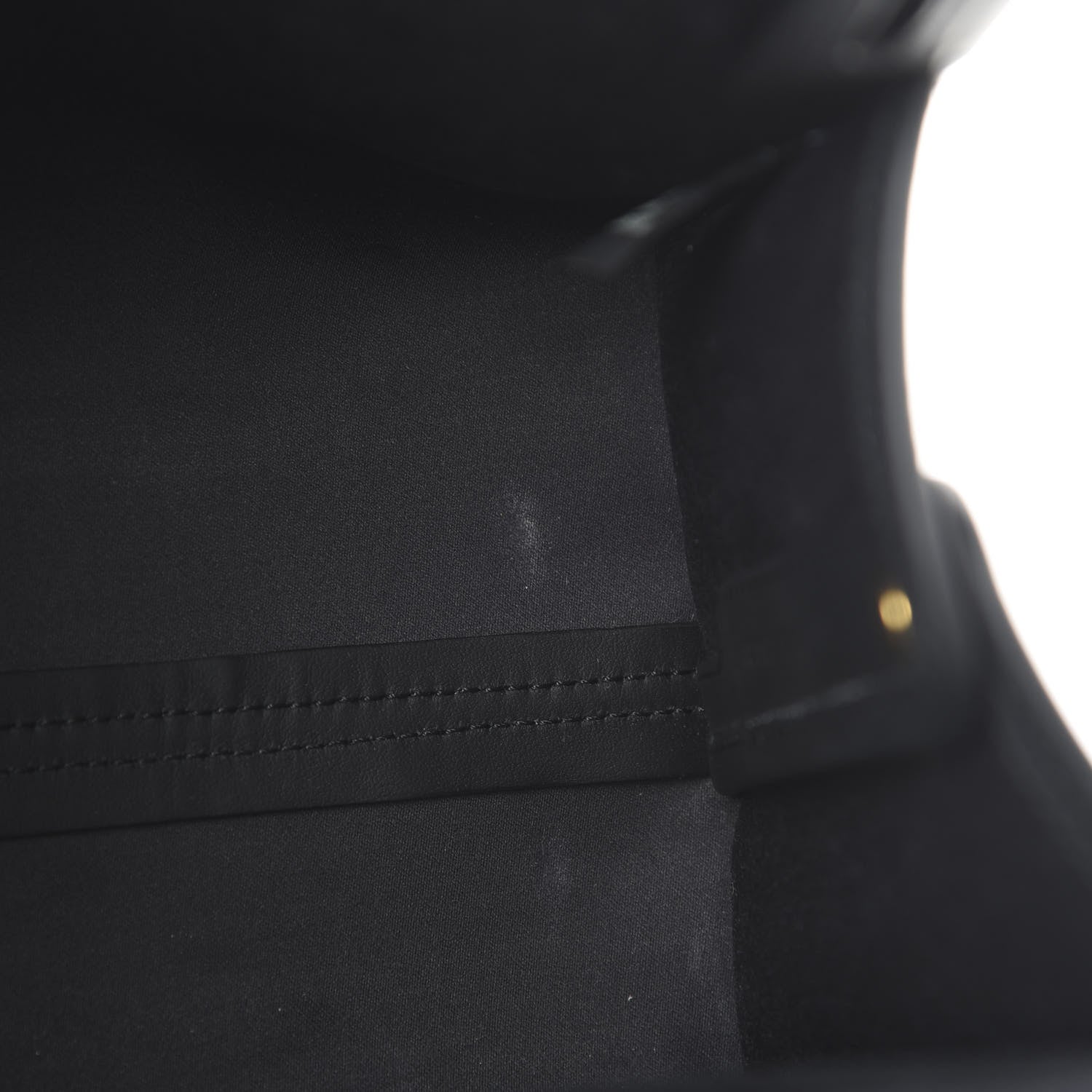 Fendi Glazed Fabric Vitello Century FF 1974 Stamp Patch Mini Peekaboo Defender Cover Mogano Panna Black 8 of 8