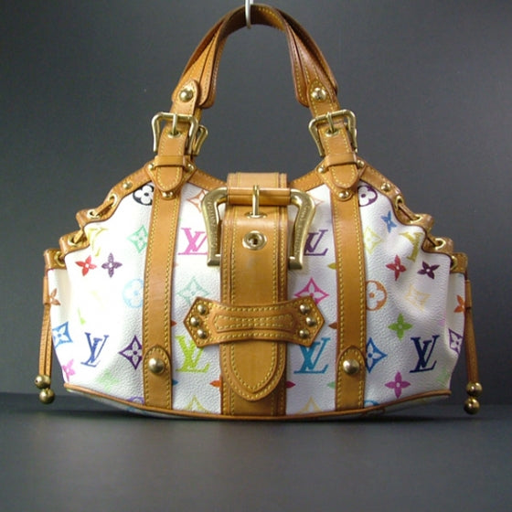 Monogram Multicolor Theda GM White