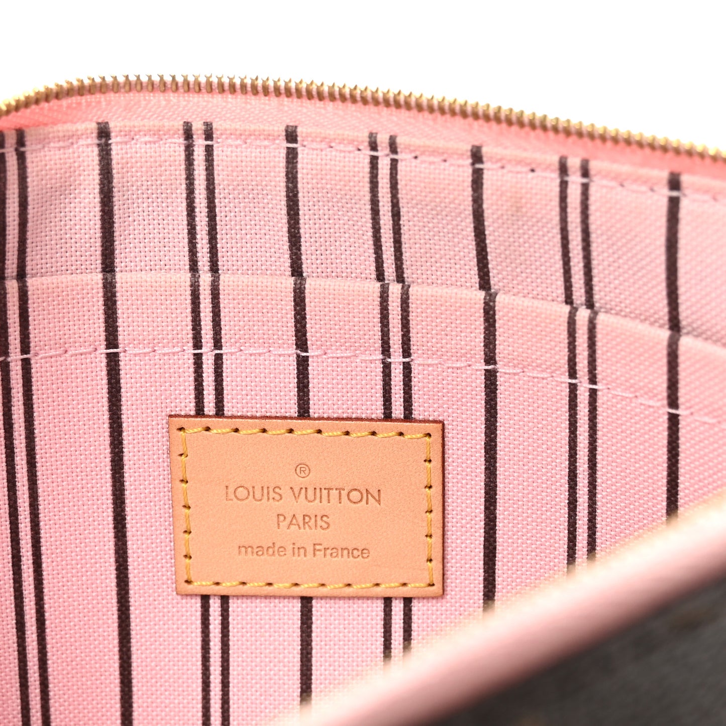 Monogram Neverfull MM GM Pochette Rose Ballerine