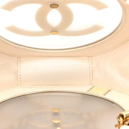Chanel Resin Crystal Rescue Wheel Minaudière White 5 of 9