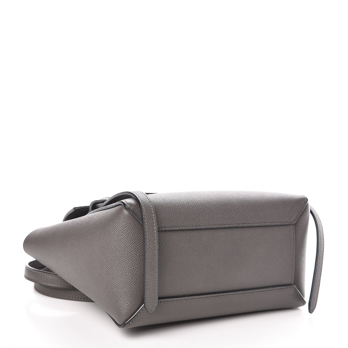 Grained Calfskin Nano Belt Bag Grey