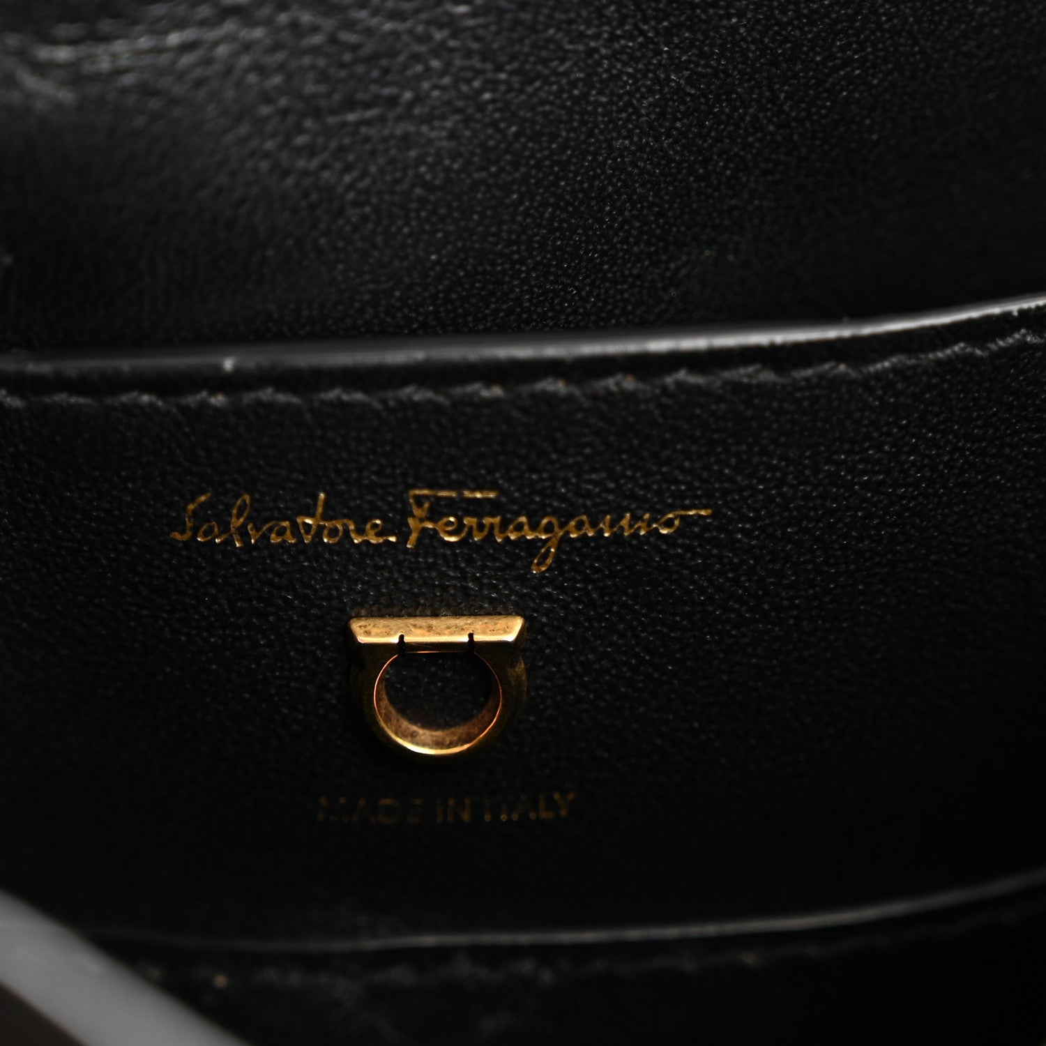 Salvatore Ferragamo Calfskin Small Margot Top Handle Satchel Bone Black 6 of 13