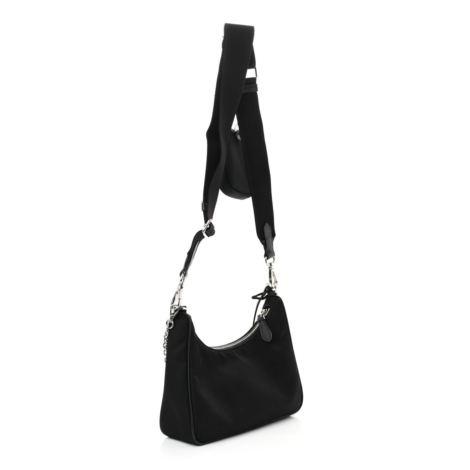 Prada Nylon Re-Edition 2005 Shoulder Bag Black 3 of 13
