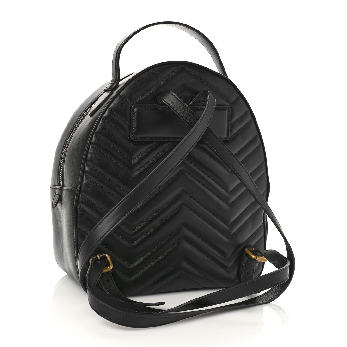 Calfskin Matelasse GG Marmont Dome Backpack Black