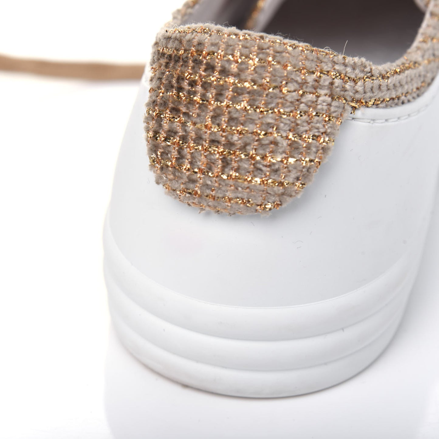 Fantasy Tweed Sneakers 39 Beige Gold