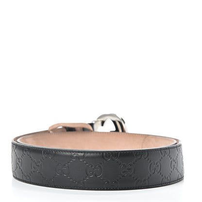 Gucci Guccissima Signature Interlocking G 40mm Belt 100 40 Black 3 of 9