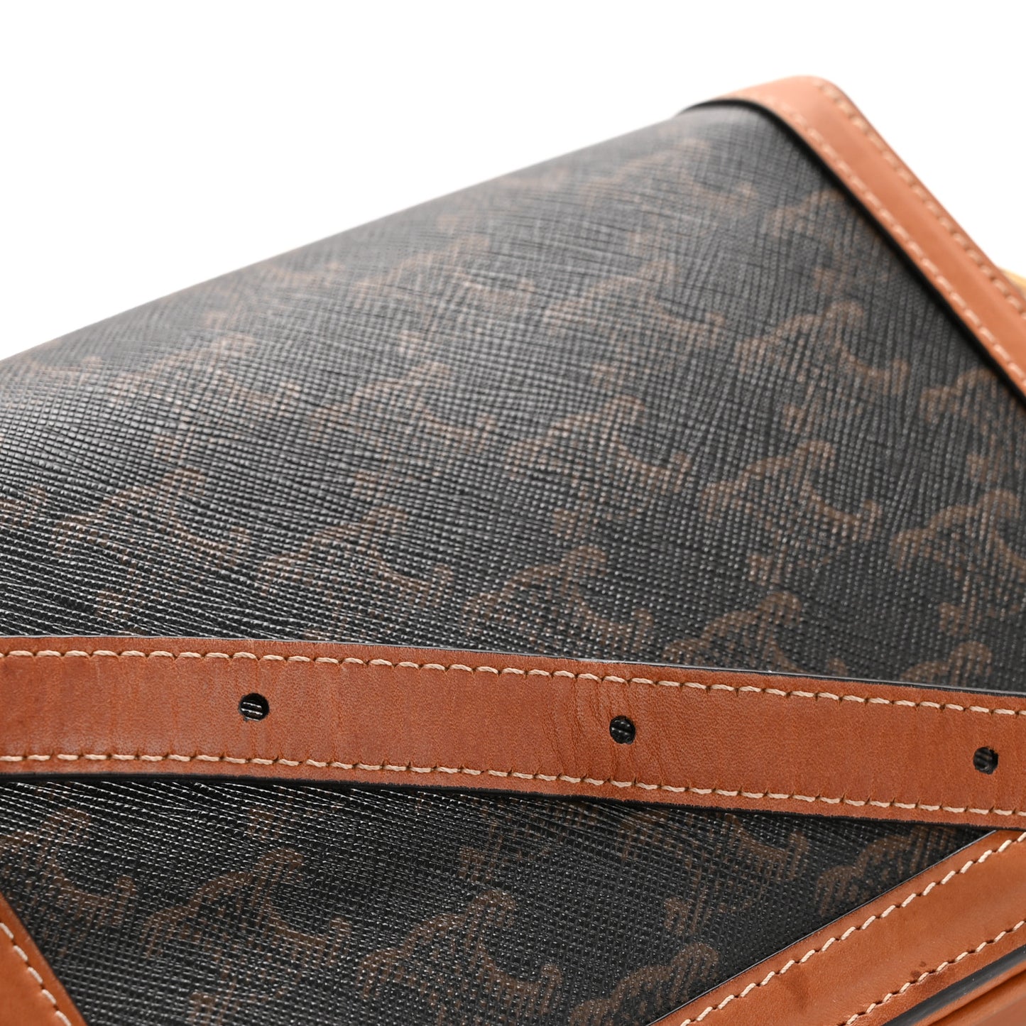 Calfskin Triomphe Canvas Teen Triomphe Bag Tan