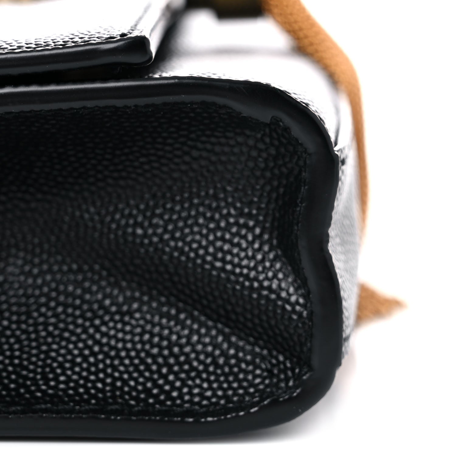 Saint Laurent Grain De Poudre Small Classic Monogram Kate Tassel Satchel Black 9 of 9