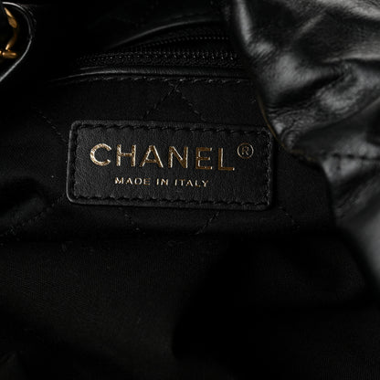 Chanel Shiny Calfskin Quilted Small Chanel 22  Black 7 of 11