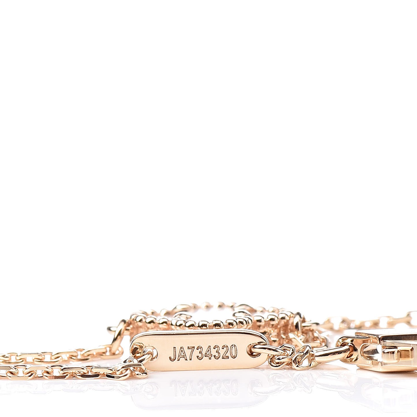 18K Yellow Gold Mother of Pearl Sweet Alhambra Bracelet