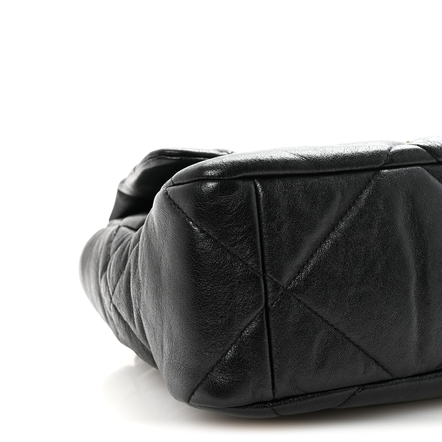 Chanel Goatskin Quilted Large Chanel 19 Flap Black 9 of 11