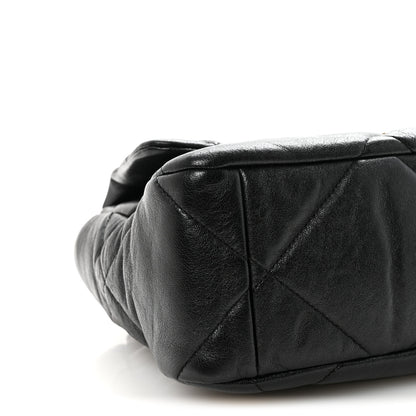 Chanel Goatskin Quilted Large Chanel 19 Flap Black 9 of 11