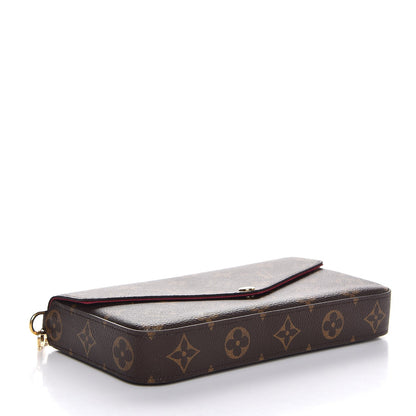 Louis Vuitton Monogram Pochette Felicie Chain Wallet Fuchsia 4 of 7