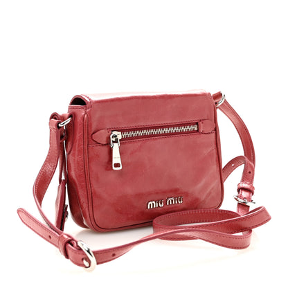 Miu Miu Vitello Shine Crossbody Bruyere 3 of 17