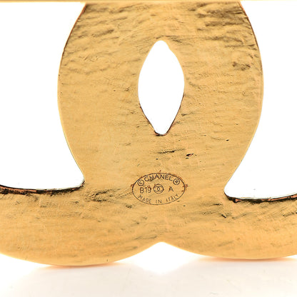Chanel Gripoix Poured Glass Along The Nile CC Brooch Black Gold 4 of 5