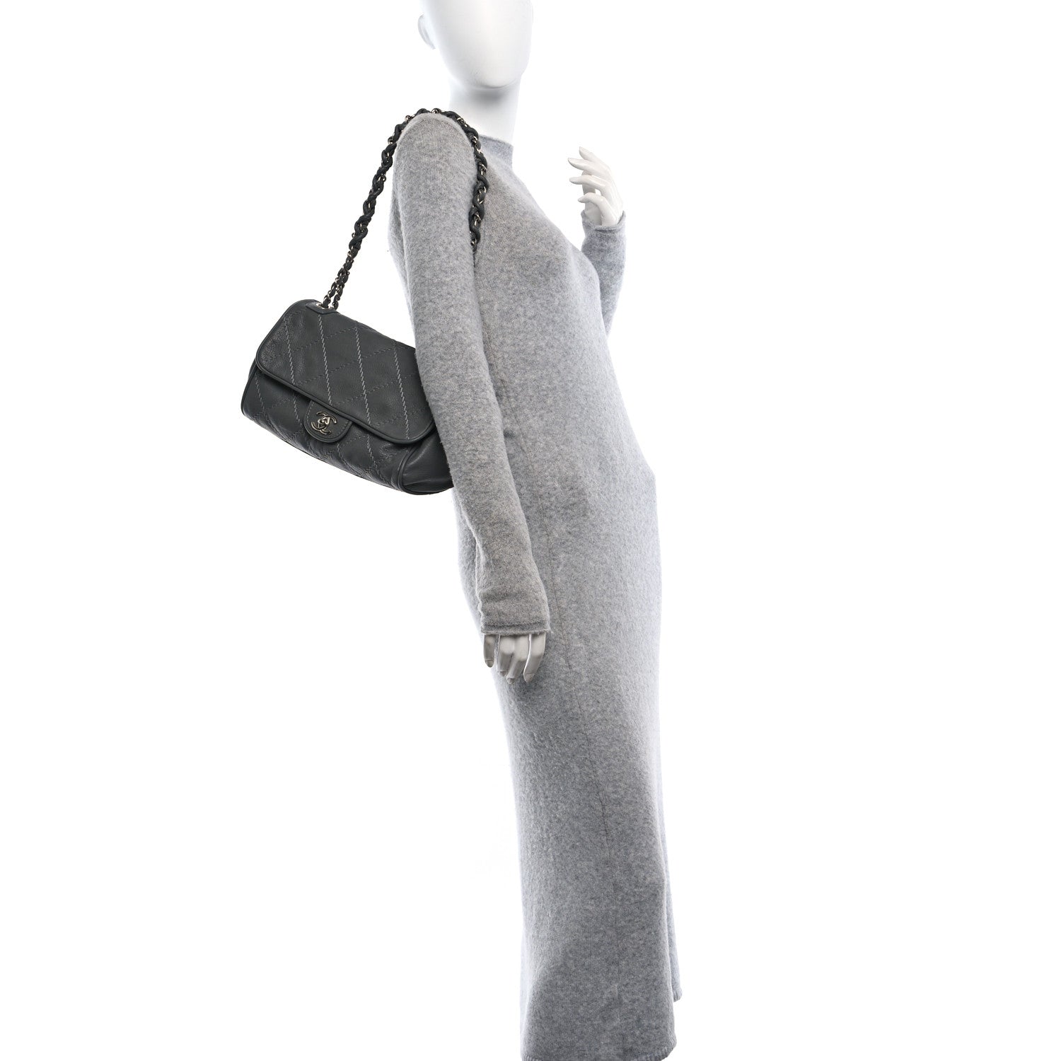 Chanel Calfskin Ultimate Stitch Flap Gray 2 of 10